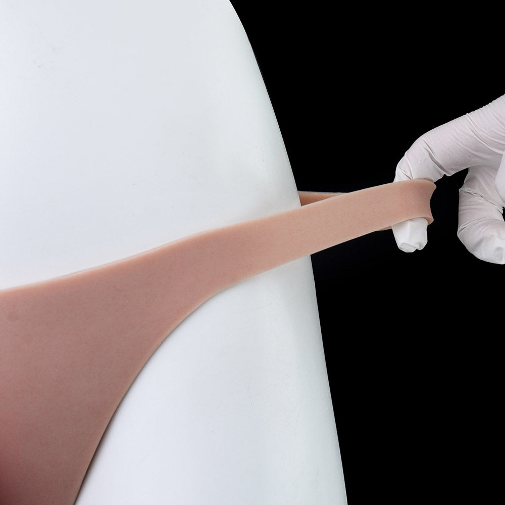 JK14 Luxe Realistic Full-Silicone Strap-On Penis Sleeve 8 Inch with Refined Veins and Natural Flex Design