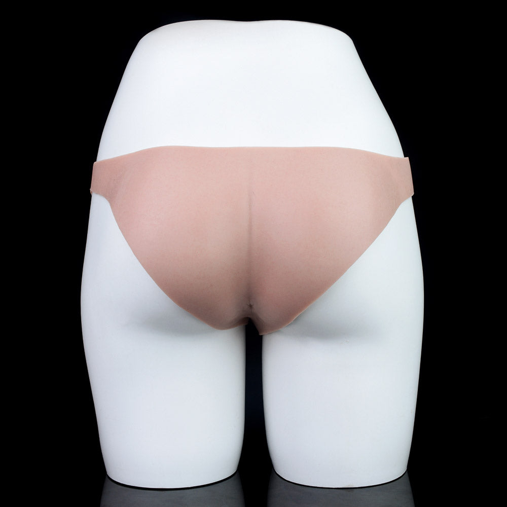 JK15 Luxe Liquid Silicone Hollow Strap-On Penis Sleeve 6.5 Inch with Lifelike Texture and Secure Body Fit