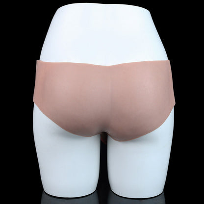 JK19 Luxe Large Full Silicone Hollow Strap-On Penis Sleeve 9 Inch with Realistic Veins and Sculpted Crown Detail