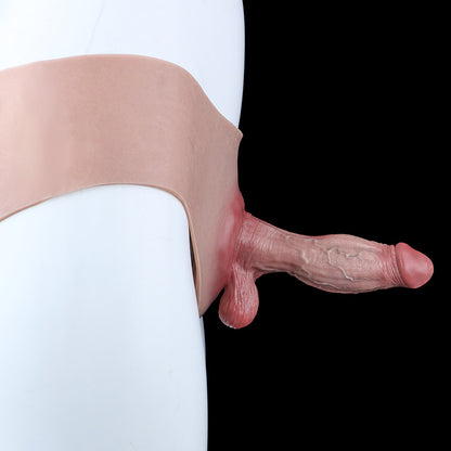 JK20 Beginners Silicone Hollow Strap-On 6 Inch with Open-Butt Jockstrap Design and Continuous Airflow
