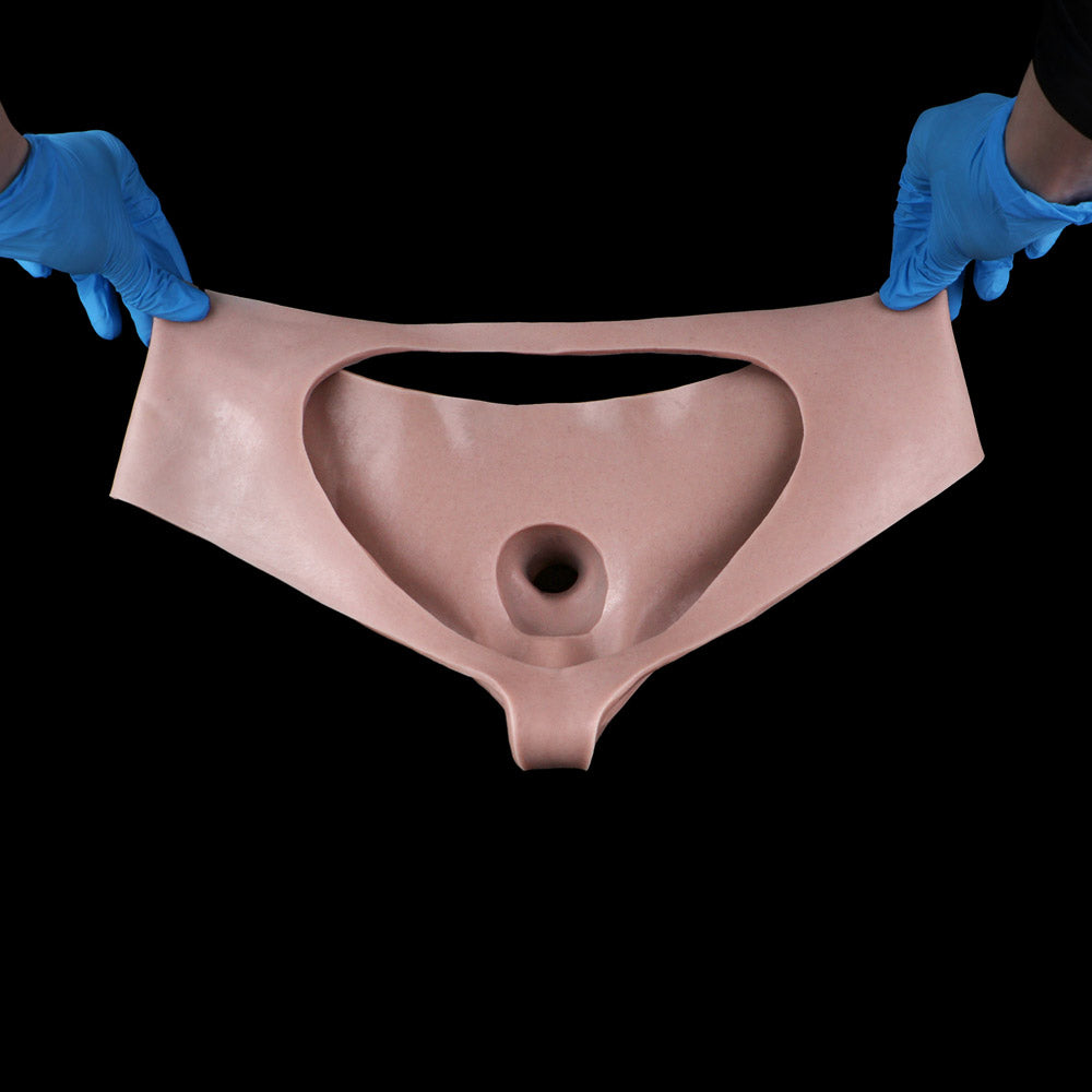JK20 Beginners Silicone Hollow Strap-On 6 Inch with Open-Butt Jockstrap Design and Continuous Airflow