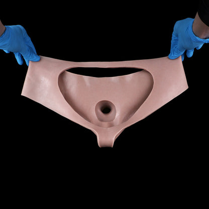 JK20 Beginners Silicone Hollow Strap-On 6 Inch with Open-Butt Jockstrap Design and Continuous Airflow