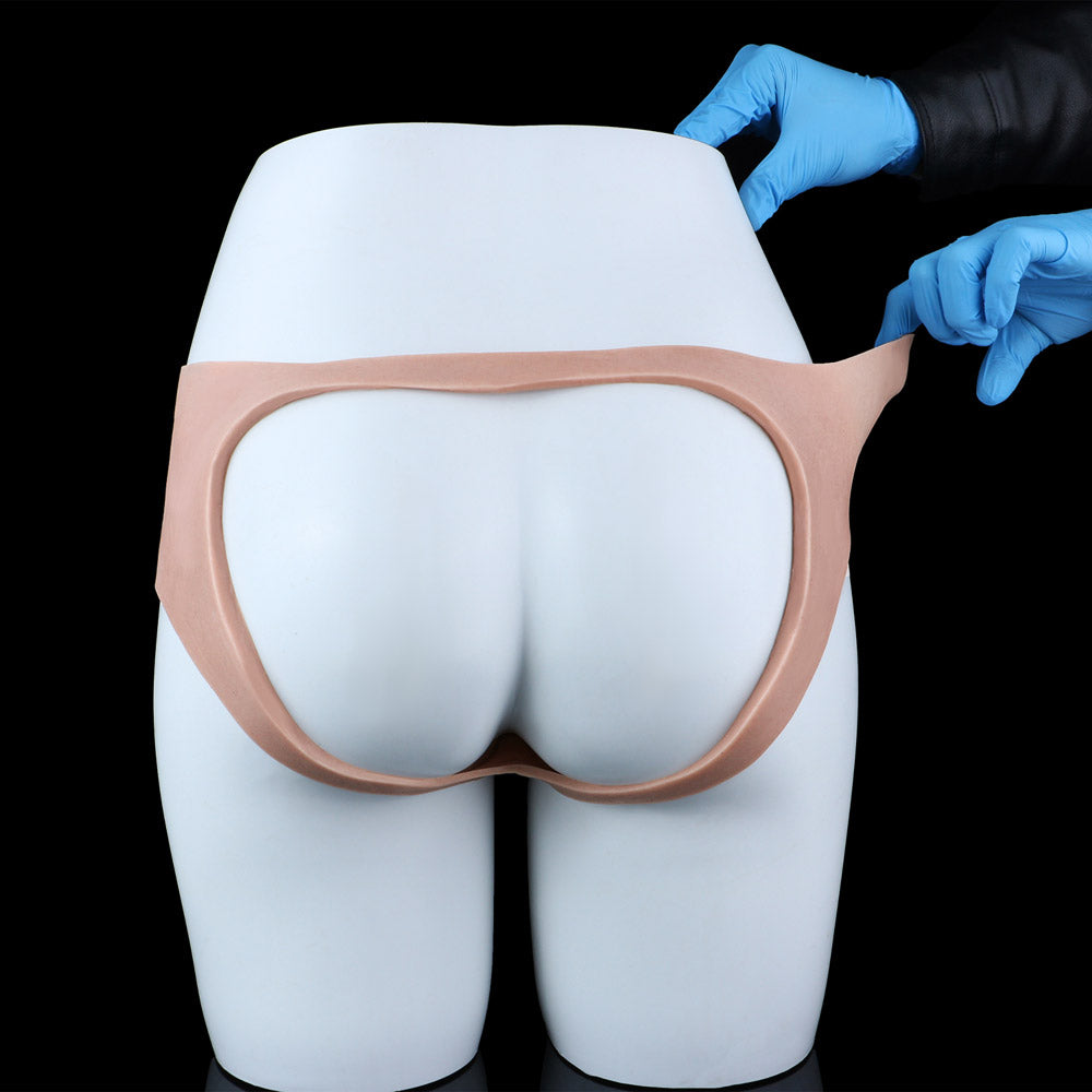 JK20 Beginners Silicone Hollow Strap-On 6 Inch with Open-Butt Jockstrap Design and Continuous Airflow