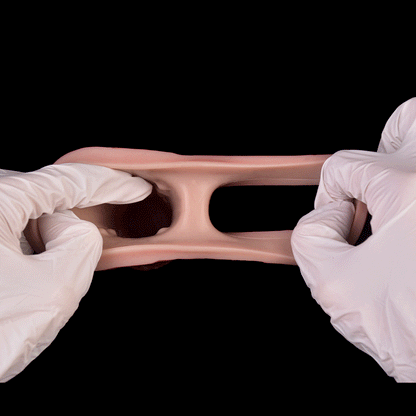 JV71 Luxe Realistic Vibrating Penis Extension Sleeve 7.5 Inch with 2.5" Extra Length and 10 Intense G-Spot Vibration Modes