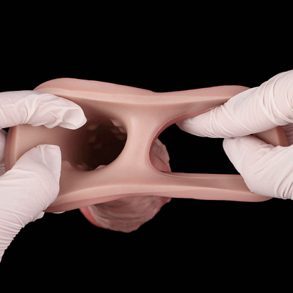JV80 Luxe Realistic Vibrating Penis Extension Sleeve 9 Inch with G-Spot Stimulation and 10 Powerful Vibration Modes