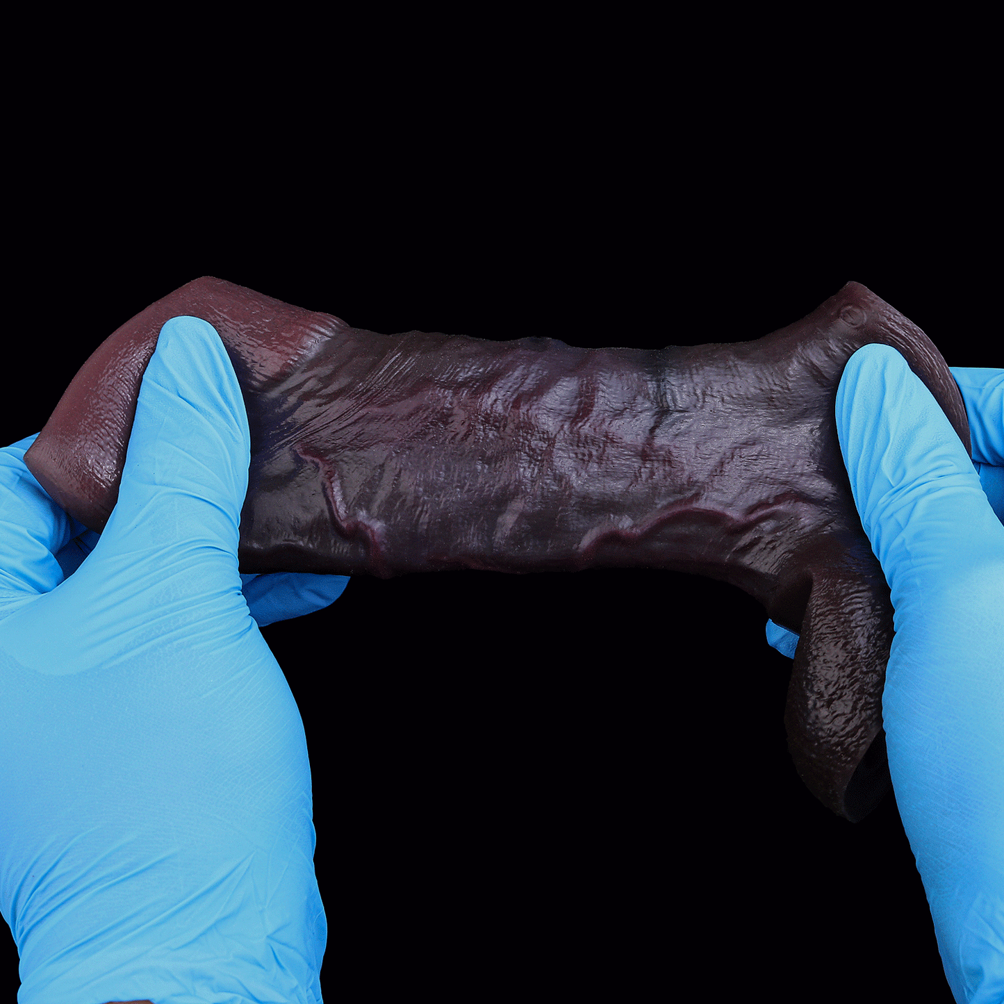 JC21 Luxe Ultra-Realistic Deep Skin Tone Girth-Enhancing Sleeve 4–7 Inch (4 Sizes) with Open-Ended Design and Prominent Ridge