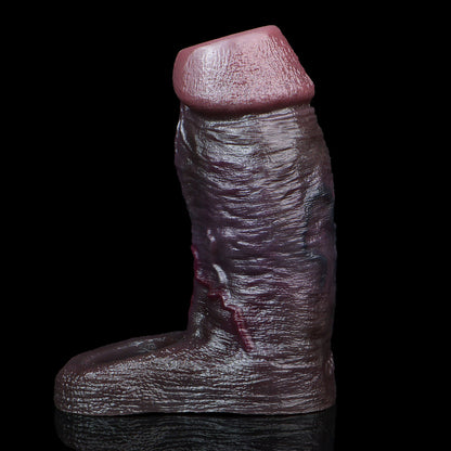 JC22 Luxe Deep Coffee Open-Head Penis Sleeve 4–6 Inch (3 sizes) with Sculpted Texture and Deep-Tone Sensuality