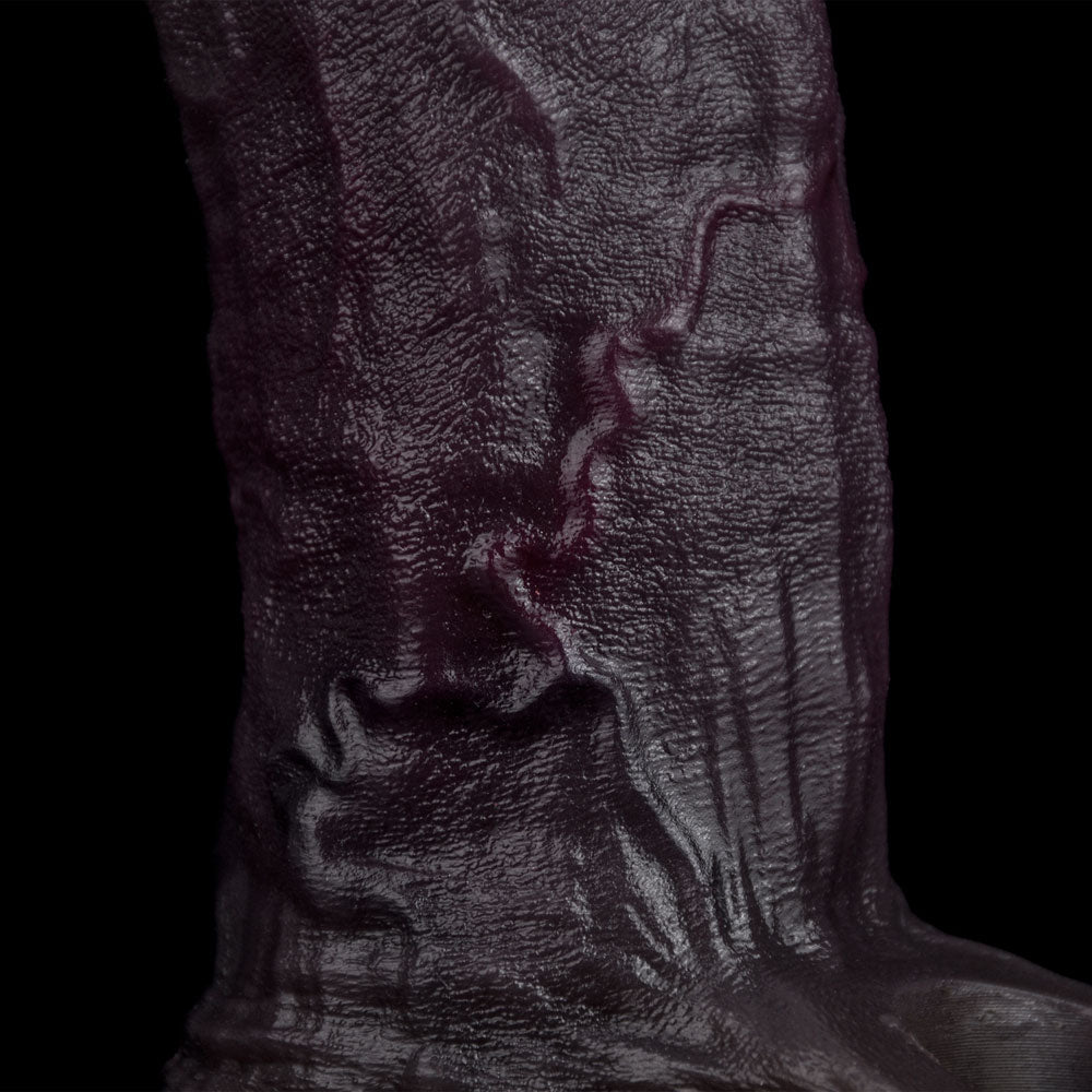 JC70 Luxe Real-Feel Thick Silicone Penis Extender 6.5 Inch with Rich Deep Skin Tone and Soft Skin Feel
