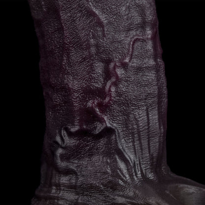 JC70 Luxe Real-Feel Thick Silicone Penis Extender 6.5 Inch with Rich Deep Skin Tone and Soft Skin Feel