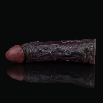 JC71 Luxe Life-Like Deep Skin Tone Silicone Penis Extender 7.5 Inch with Realistic Veins and Fuller Fit