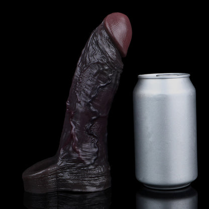 JC71 Luxe Life-Like Deep Skin Tone Silicone Penis Extender 7.5 Inch with Realistic Veins and Fuller Fit