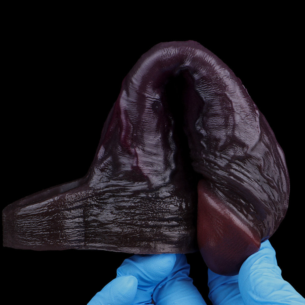 JC71 Luxe Life-Like Deep Skin Tone Silicone Penis Extender 7.5 Inch with Realistic Veins and Fuller Fit