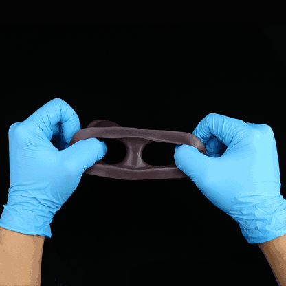 JC71 Luxe Life-Like Deep Skin Tone Silicone Penis Extender 7.5 Inch with Realistic Veins and Fuller Fit