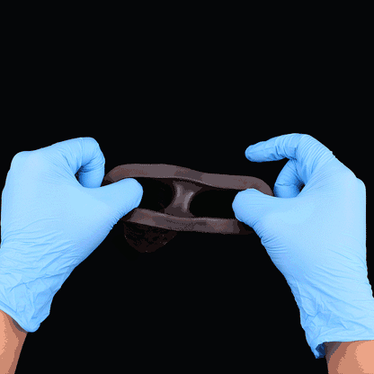 JC75 Luxe Ultra-Real Silicone Penis Extender 8 Inch with Raised Veins and Bold Coronal Ridge in Deep Coffee Skin Tone