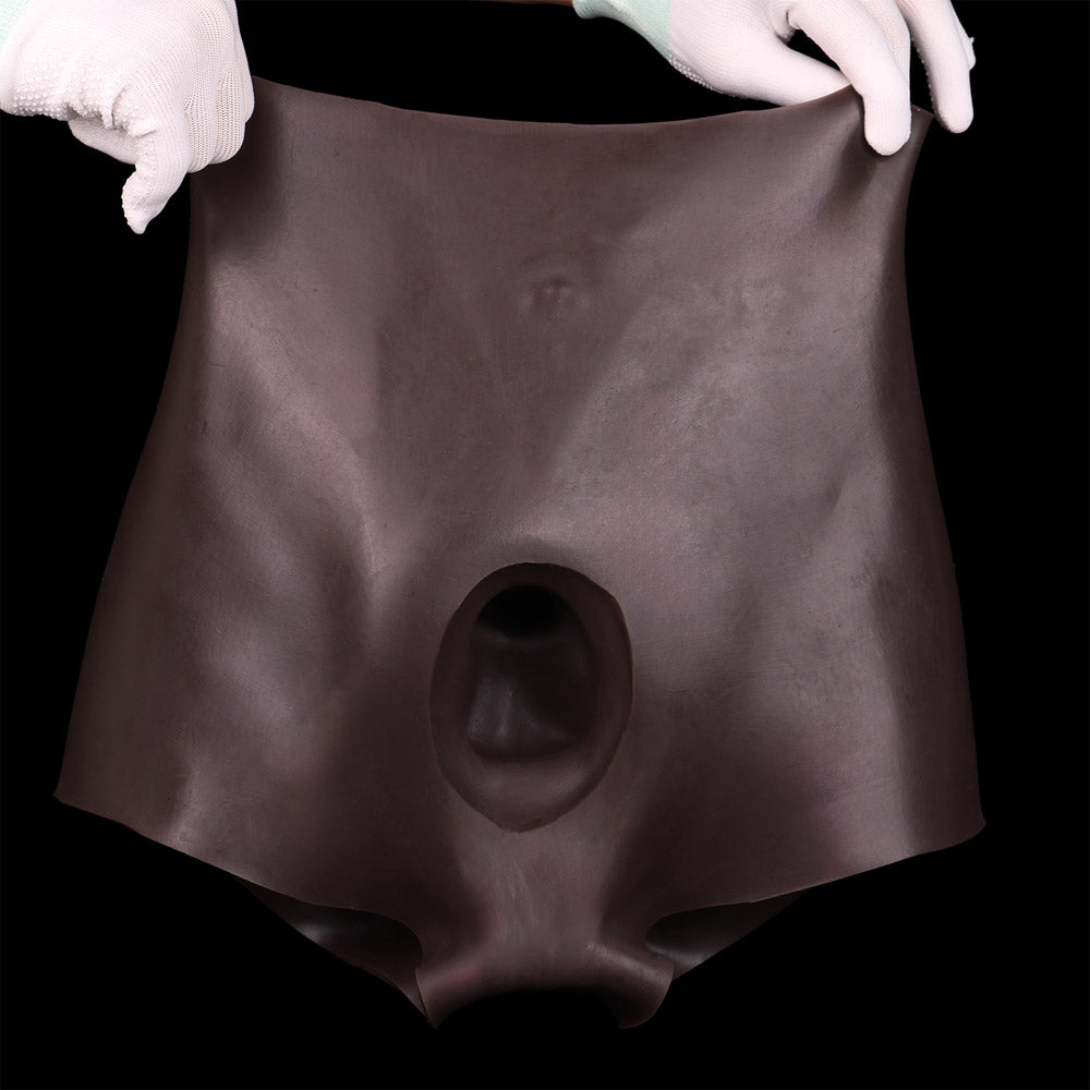 JS14 Luxe Full Silicone Hollow Strap-on 9.5 Inch with Spectacular 5 Inch Solid Extension and Form-Fitting Comfort