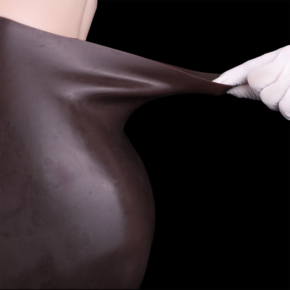 JS14 Luxe Full Silicone Hollow Strap-on 9.5 Inch with Spectacular 5 Inch Solid Extension and Form-Fitting Comfort
